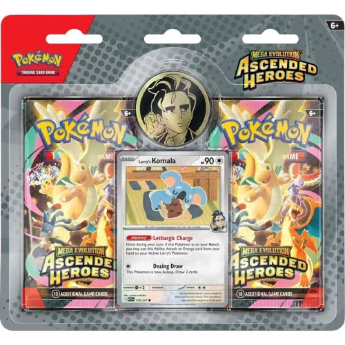 Mega Evolution Ascended Heroes: 2-Pack Blister – Larrys komala