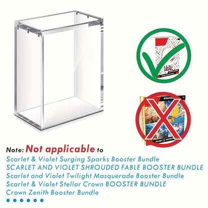 6 Booster Pack Acrylic Magnetic Display Box