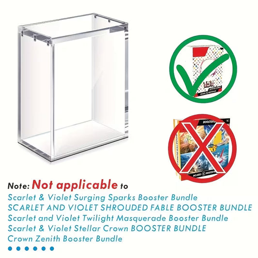 6 Booster Pack Acrylic Magnetic Display Box