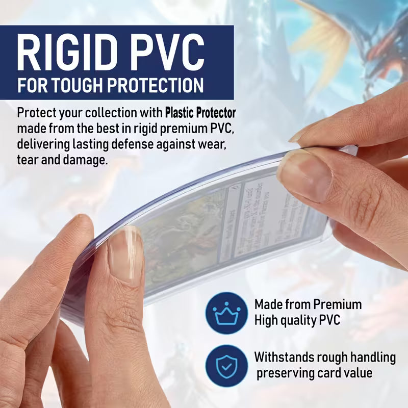 Plastic Protective Sleeves for TCG Cards – 25 Hard Sleeves + 25 Soft Sleeves