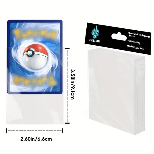 TCG Transparent Soft Sleeves for Trading Cards 100 pcs