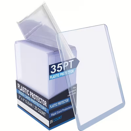 Plastic Protective Sleeves for TCG Cards – 25 Hard Sleeves + 25 Soft Sleeves